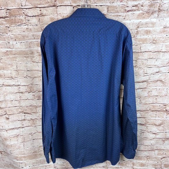 Saks Fifth Avenue Shirt Trim Fit XXL Button Down Dress Shirt - Picture 2 of 4